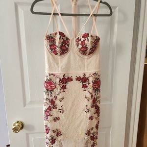 Bebe nude cocktail dress